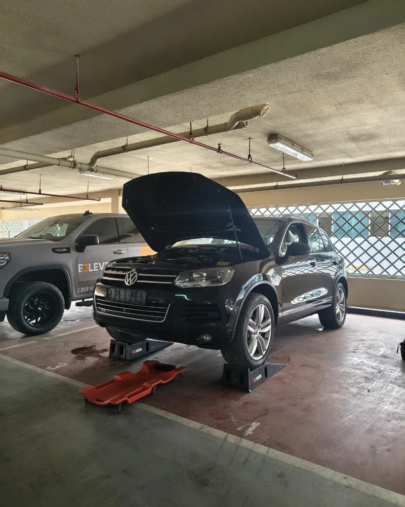 E3LEVEN inspection of a Volkswagen Touareg
